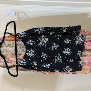 Spring/Summer Spaghetti Strap Floral Blouse